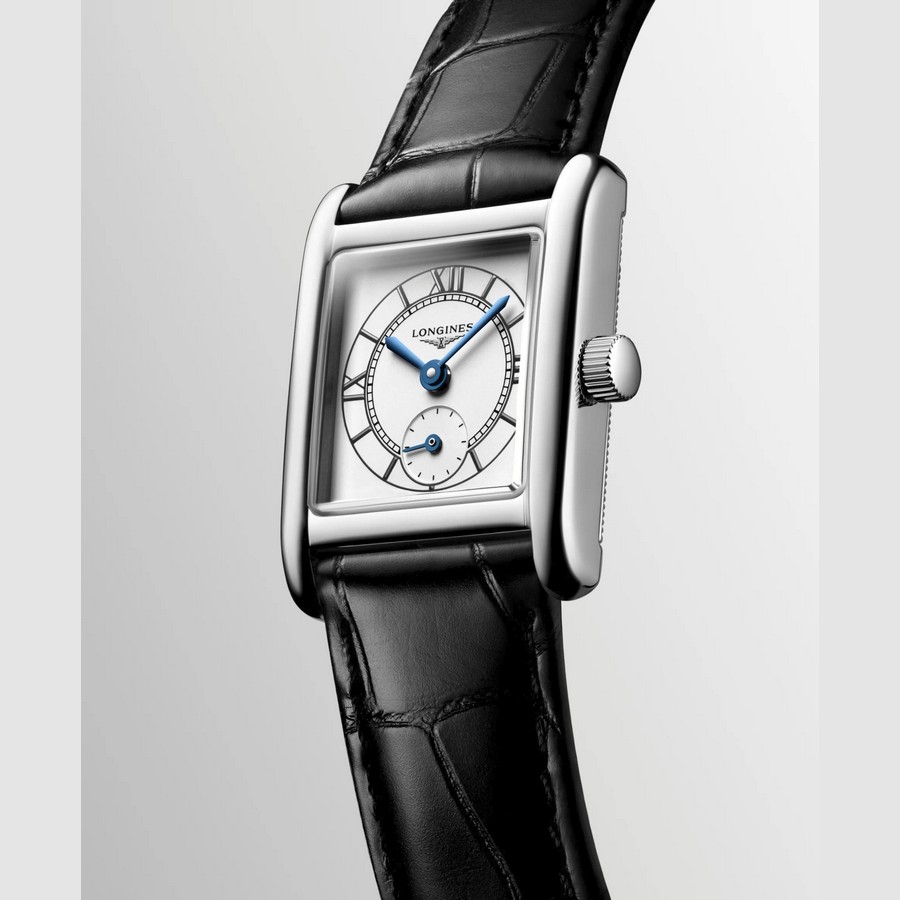 Đồng Hồ Longines Mini Dolcevita Nữ 21.5x29mm Đen Xám